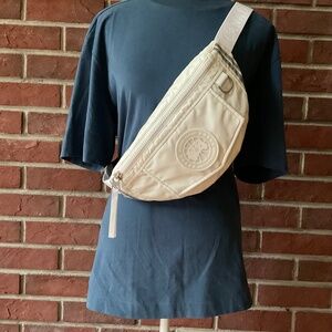 Canada Goose White Waist Fanny Crossbody Pack Performance Satin NWT